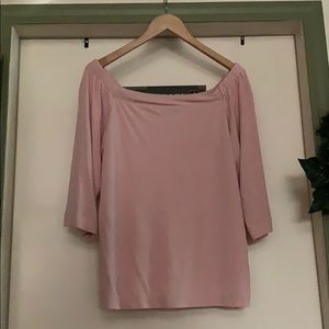 White House black market light pink top